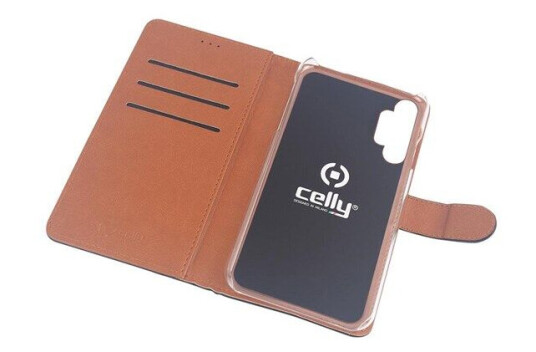 Celly Flip-cover til Samsung Galaxy A32 5G med Læder Mønster - Sort