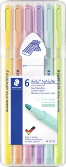 Staedtler Highlighter tripl.pastel 6pcs.box