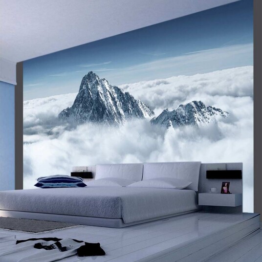 Fototapet Fjell i Skyene 350x270 - Artgeist sp. z o. o.