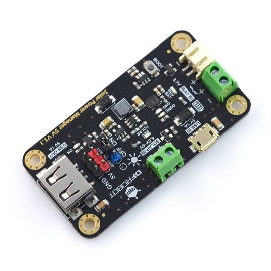 Solar Power Manager – laderegulator for 4,5–6V solpaneler Solar Power Manager – laderegulator for 4,5–6V solpaneler