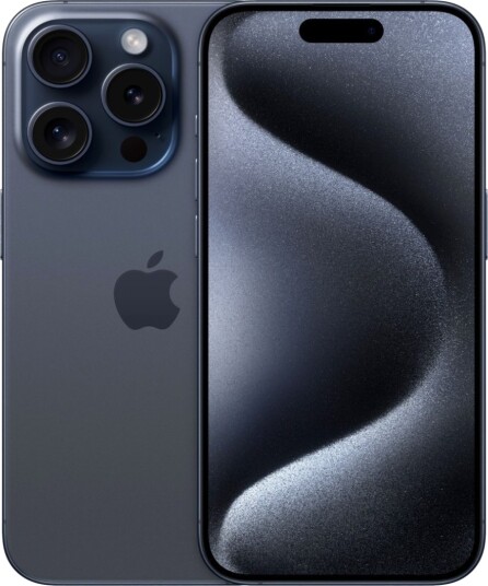 Apple iPhone 15 Pro 512GB Blå Titanium - 2023 Modell med 5G og 4K Kamera