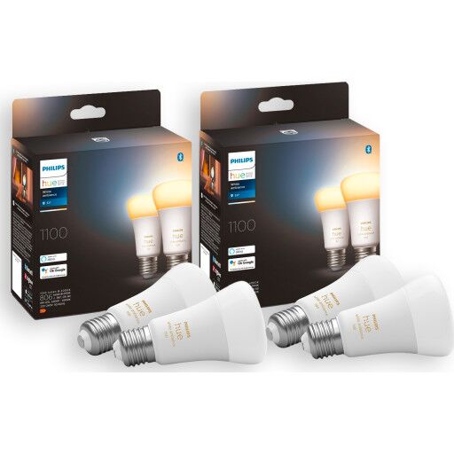 Philips Hue White Ambiance E27 standardlampa 4 pack 75W Matt