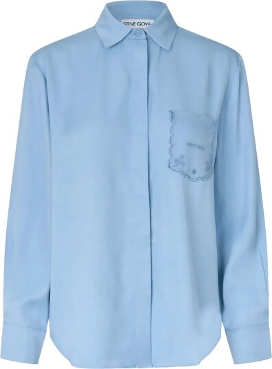 STINE GOYA 2538 Viscose Organza Oversized Shi Blue S