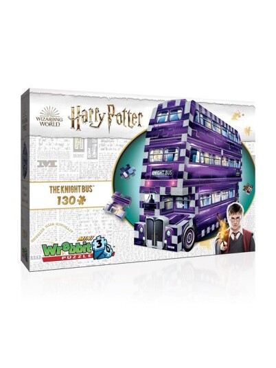 Wrebbit 3D Harry Potter: Mini Knight Bus (130) 3D Puslespill