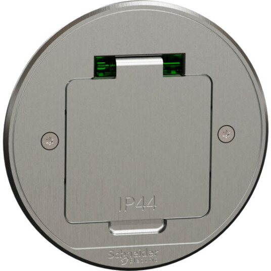 Schneider Electric Gulvboks XS ett uttak rund - 1289501 Schneider Electric Gulvboks XS ett uttak rund - 1289501