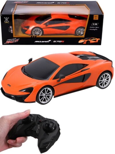 McLaren 570S Radiostyrt bil med lys oransje 28 cm McLaren 570S Radiostyrt bil med lys oransje 28 cm