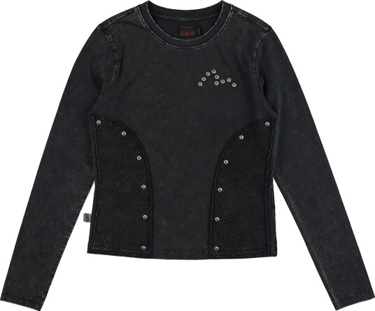 Evisu Ht Knit Patch Top CHARCOAL S Evisu Ht Knit Patch Top CHARCOAL S