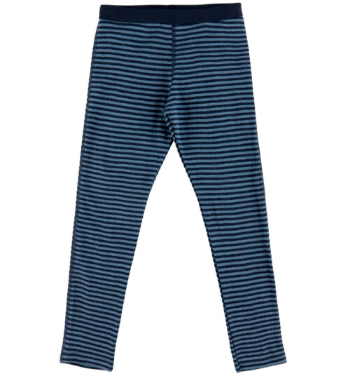 Joha Leggings   Ull   Blå m. Striper   Joha   140   Leggings   Ull