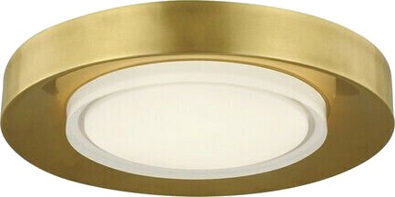 Hilo 16 Flush Mount Natural Brass
