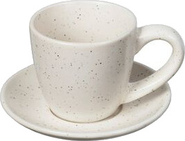 Broste Copenhagen Nordic Vanilla espressokopp med fat 5 cl Cream