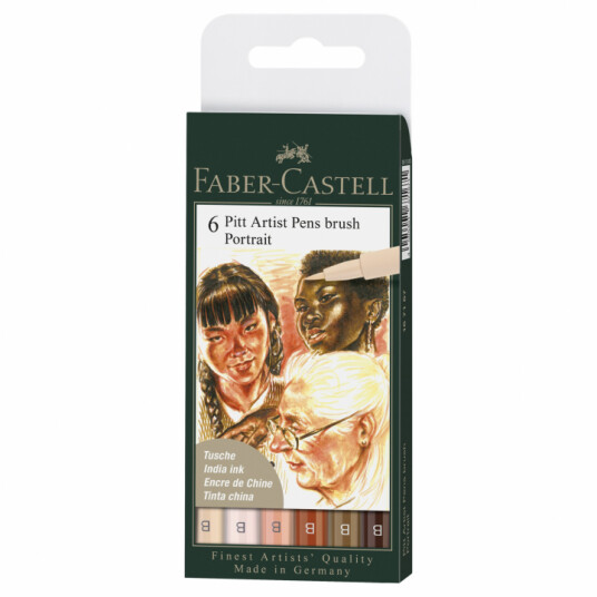 Faber-Castell PITT Artist Brush 6-set Portrait