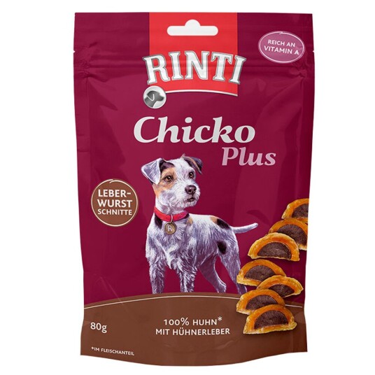 Rinti Chicko Plus Leverposteisnitter 3 X 80 G