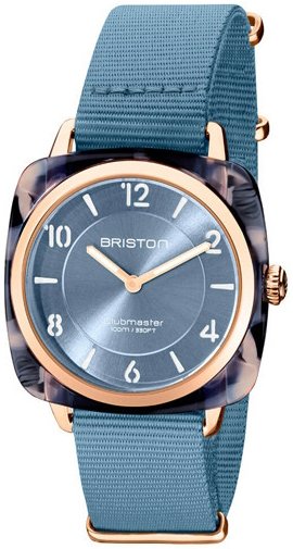 Briston Dameklokke 21536 PRA UB 25 NIB Classic Blå/Tekstil Ø40 mm