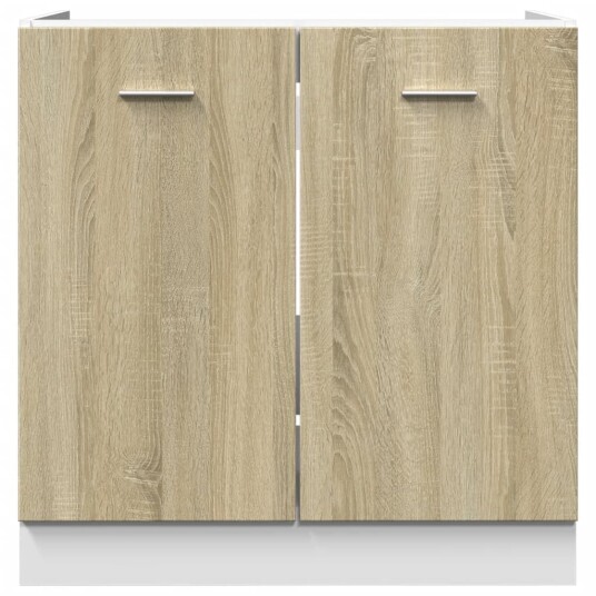 Bunnskap til vask sonoma eik 80x46x81,5 cm sponplate Bunnskap til vask sonoma eik 80x46x81,5 cm sponplate