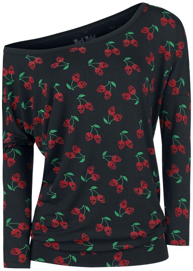 Rock Rebel by EMP Langermet skjorte Fast And Loose S til 5XL Damer svart Rock Rebel by EMP Langermet skjorte Fast And Loose S til 5XL Damer svart
