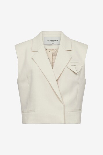 Copenhagen Muse Vest cmTailor Short Waistcoat Natur