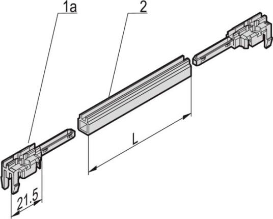 Schroff Føringsskinne Type 24568 381