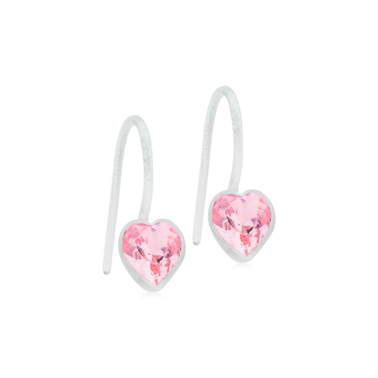 Blomdahls - Mp Fixed Heart 6mm, Light Rose Blomdahls - Mp Fixed Heart 6mm, Light Rose