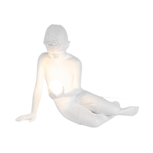 Seletti Inner Glow Mini Boy Bordlampe Hvit Seletti Inner Glow Mini Boy Bordlampe Hvit