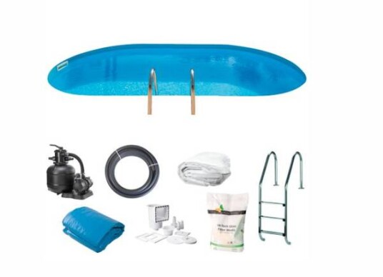 Swim & Fun nedgravd basseng oval 500 x 300 x 150 cm KPEOV5059