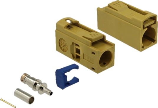 Delock 25Mm Long For Crimping Rf Kontakt Fakra K Kontakt Hann Klemforbindelse Karri Ral 1027