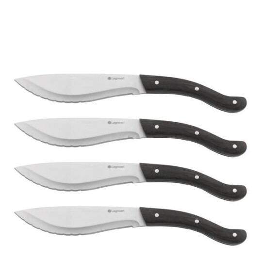 Legnoart Tomahawk steakknivsett 4 stk mørkt skaft Legnoart Tomahawk steakknivsett 4 stk mørkt skaft