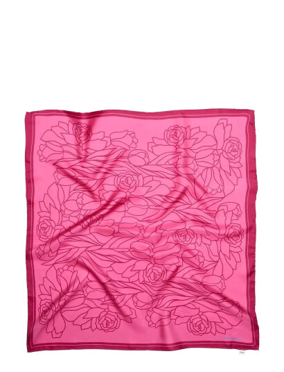 Becksöndergaard Stencia Tulip Sia Scarf Pink ONE SIZE Becksöndergaard Stencia Tulip Sia Scarf Pink ONE SIZE