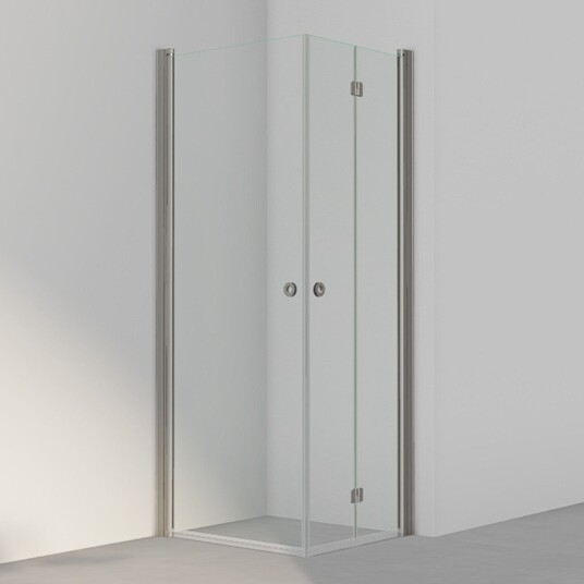 INR Iconic Nordic Rooms Dusjhjørne Linc 66 Flex Standardmål Stone / 80x70cm Høyre Hengslet