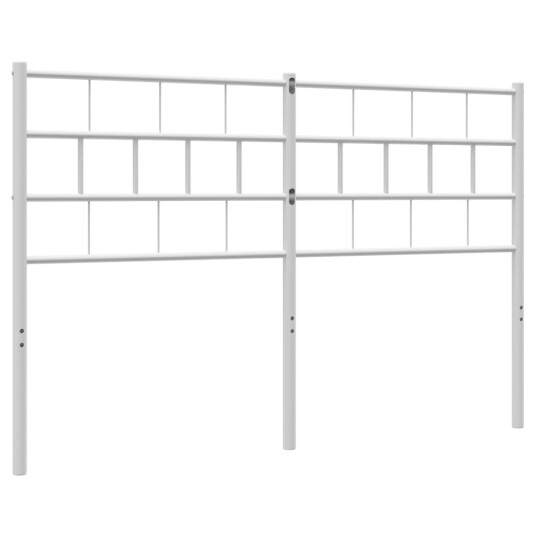 Sengegavl i metall hvit 120 cm 8721012189409