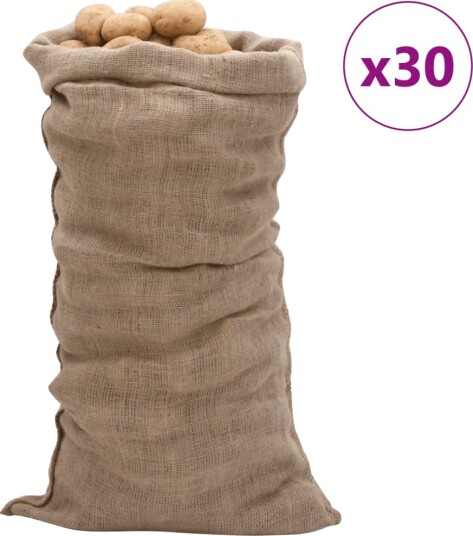  Jutesekker 30 stk 65x135 cm 100% jute 220 gsm 155806