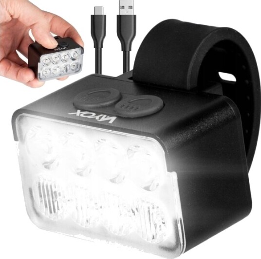 Vayox Sykkellykt Foran 8Xled 900Lm Va0151