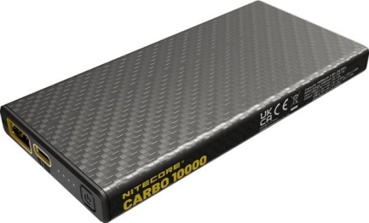 Nitecore Carbo 10000 mAh Powerbank med USB-C Svart Nitecore Carbo 10000 mAh Powerbank med USB-C Svart