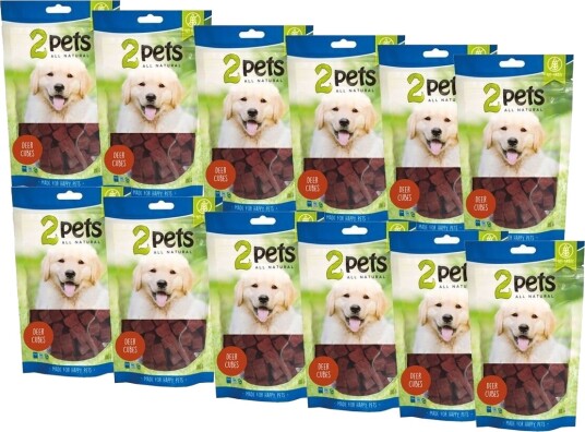 2Pets Cubes Med Hjort 12X 100 G 2Pets Cubes Med Hjort 12X 100 G