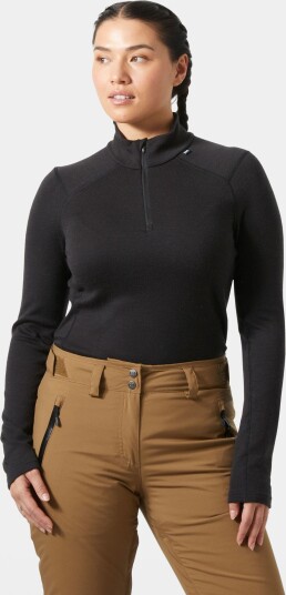 Helly Hansen Dame Lifa Merino Mellomvekt 1/2 Glidelås Basislag Svart Xs Helly Hansen Dame Lifa Merino Mellomvekt 1/2 Glidelås Basislag Svart Xs