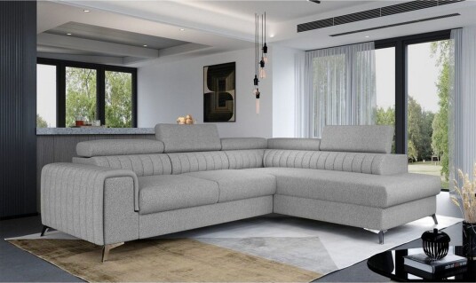 Seksjon Eltap Laurence 278x205x92 cm Grande 81 Grå Høyre Seksjon Eltap Laurence 278x205x92 cm Grande 81 Grå Høyre