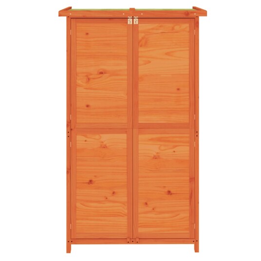 vidaXL Hageredskapsbod brun 83x57x140 cm heltre furu vidaXL Hageredskapsbod brun 83x57x140 cm heltre furu