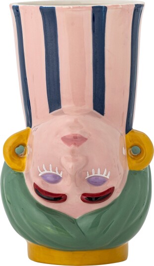 Bloomingville Miss Jody Vase, Multifarvet Stentøj Ø 14 CM