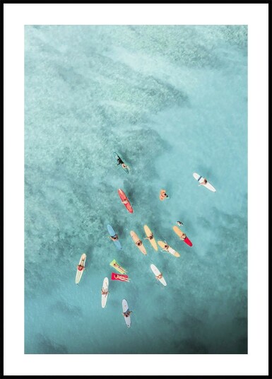 Surfers at Sea Plakat Plakat / 30x40cm