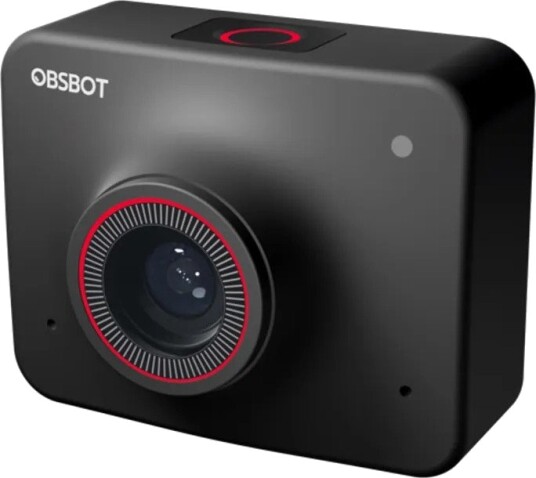 OBSBOT Meet 4K AI-webkamera 3840×2160 AI auto framing HDR 4× digital zoom dobbel mikrofon Svart