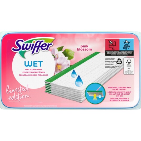 Swiffer Sweeper Fuktige Rengjøringskluter refill 24-pakke Swiffer Sweeper Fuktige Rengjøringskluter refill 24-pakke