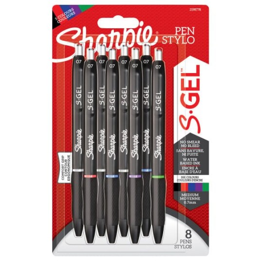 Sharpie S-Gel 0,7 mm 8-Blister 2198778