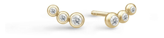 Julie Sandlau Etcetera Øredobber 22 kt. Gullbelagt sølv ST71GDCZ - Dame - 925 sterling silver
