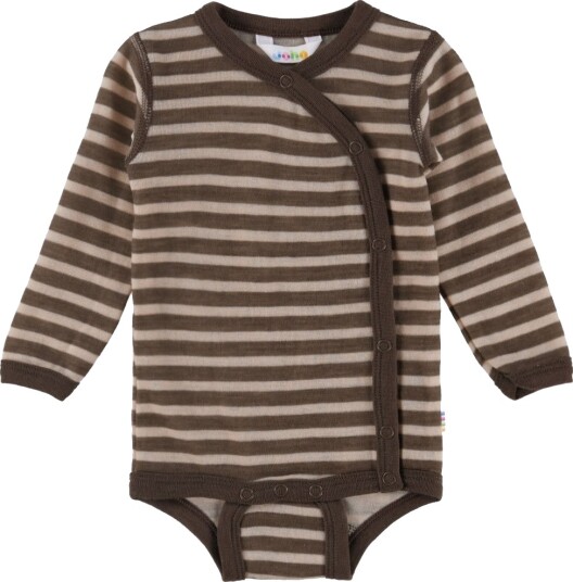 Joha Omslagsbody I/e   Ull   Mørkebrun   Joha   50   Langermet Body Beige