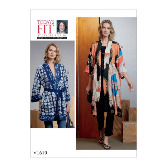 Vogue 1610 - Kimono STRL: Alle størrelser inkludert