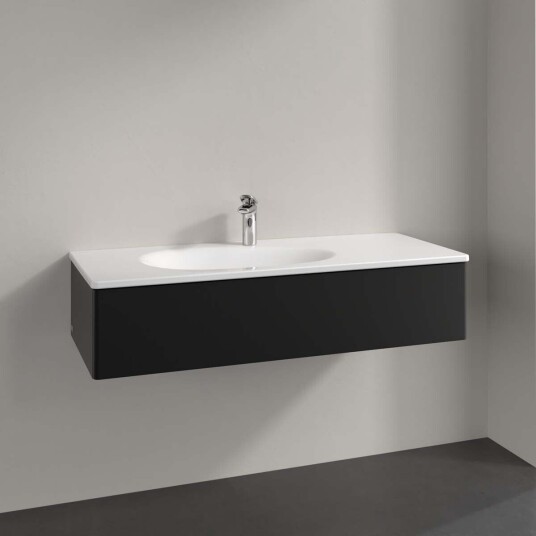 Villeroy & Boch  Antao Servantskap med 1 skuff 118,8x49,3x25,6 cm u/lys Sort Matt