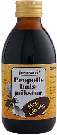 Prosan Propolis serien Prosan Propolis Halsmikstur Sterk Lakris Prosan Propolis serien Prosan Propolis Halsmikstur Sterk Lakris