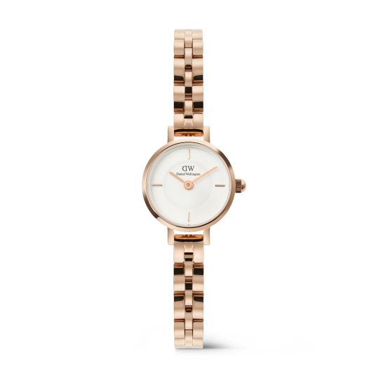 Daniel Wellington DW Watch Petite Mini Arch 3 link White Rose Gold 19mm Daniel Wellington DW Watch Petite Mini Arch 3 link White Rose Gold 19mm