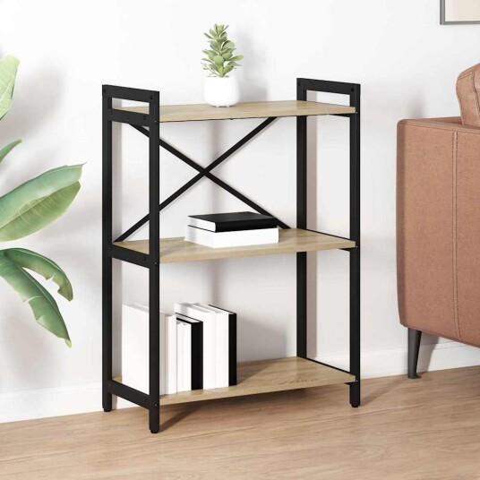 Bokhylle Sonoma eik 60 x 30 x 83 cm Konstruert tre