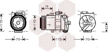 AC-kompressor VAN WEZEL 0300K014