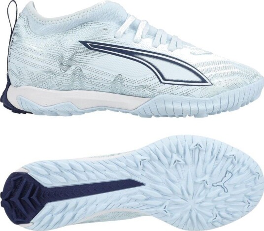 PUMA Ultra 6 Match Mid + TT Dreamrush   Isblå/PUMA White/Blue Jewel Barn   Turf (TF) størrelse 37½